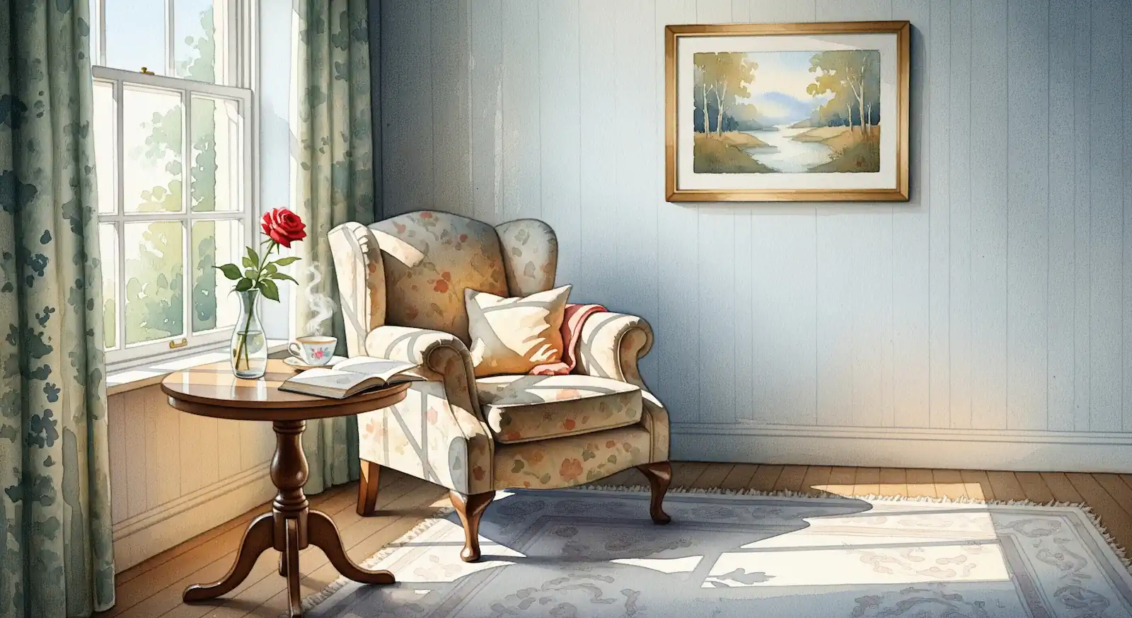 A quiet space representing memory