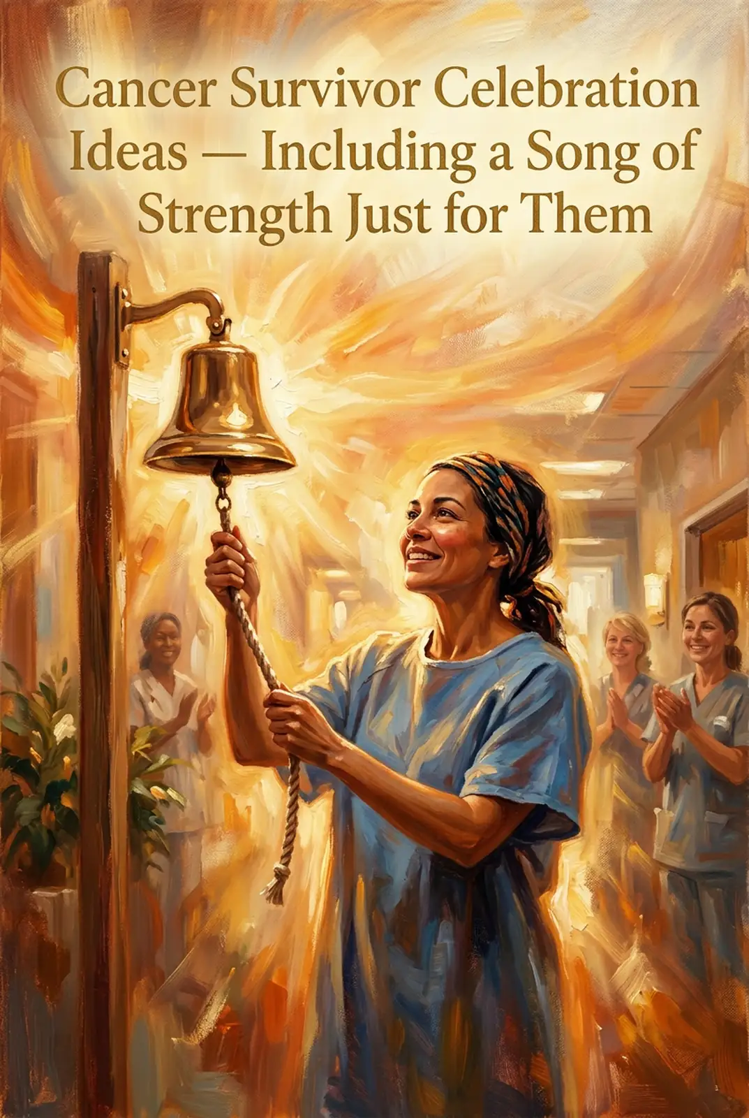 Personalized song gift idea for cancer survivor — Pinterest vertical image