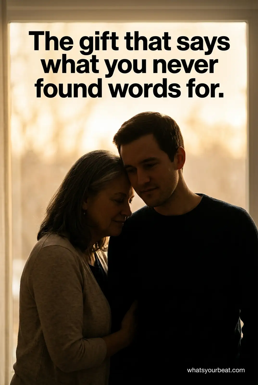 The gift that finally says what you've never found the words for — sentimental gift for son — whatsyourbeat.com