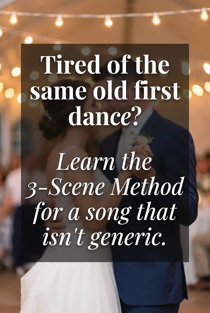 Pinterest graphic: Tired of the same old first dance?