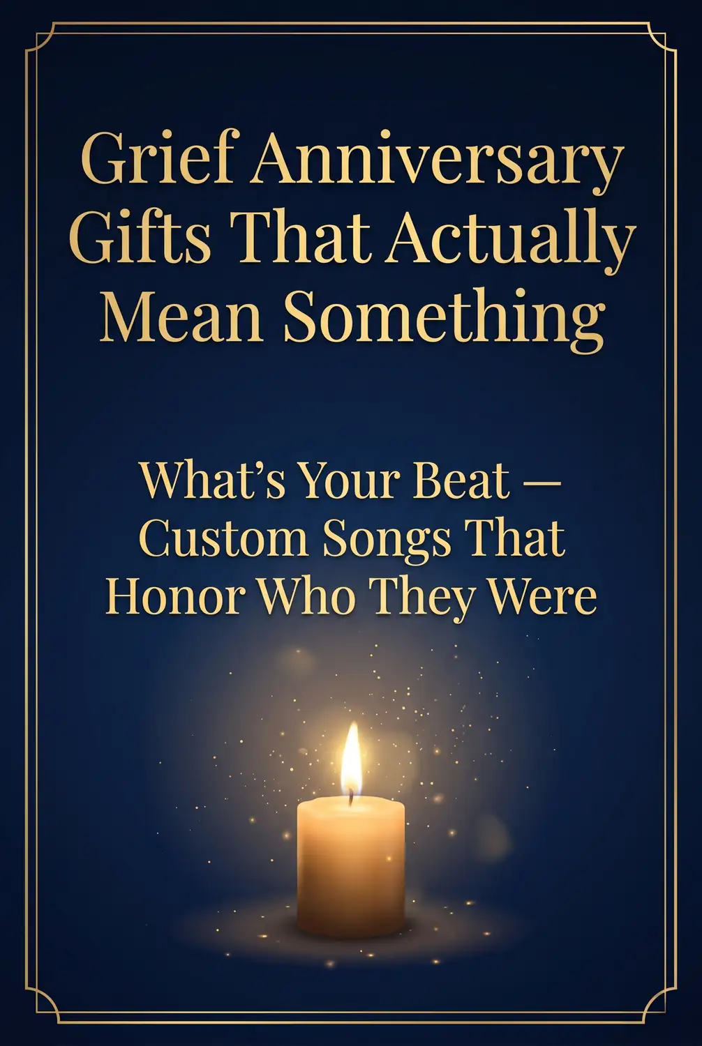 a custom song as a grief anniversary gift, serving as a lasting tribute to a loved one's memory